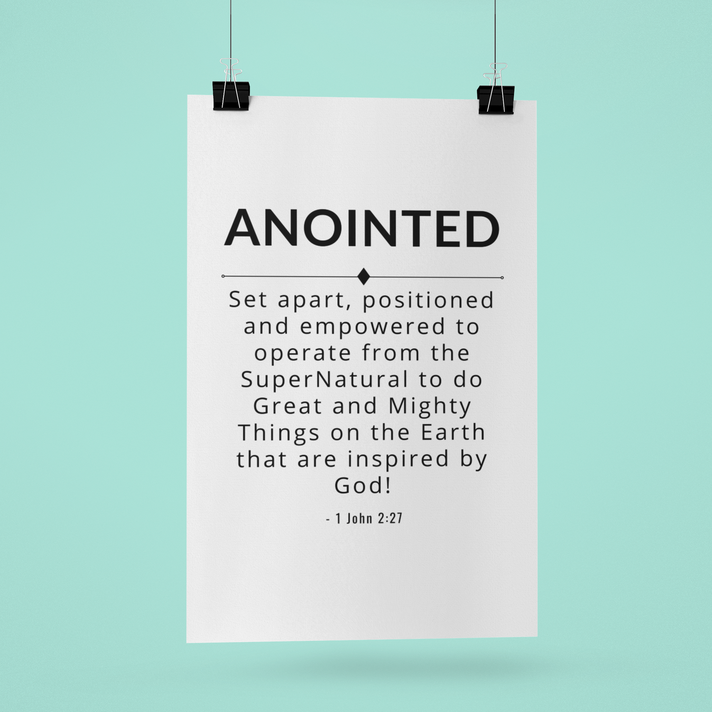 Anointed Poster (No Frame)
