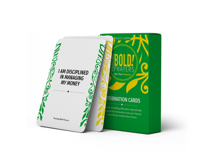 PRESELL: Praying Bold Prayers over your Finances Book & Affirmation Cards Bundle