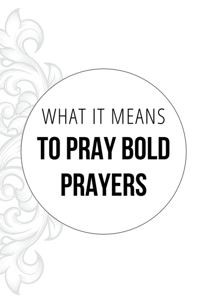 Praying Bold Prayers Journal